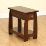 sonoma solid cherry wood narrow end table amish furniture small mission shaker chicago area black bear etsy farmhouse ideas for tables living room turquoise accent target desk 150x150