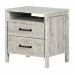 south shore furnitures nightstand gray clement riv bedroom end tables cast iron side table hallway wall should living room furniture match can use spray paint wood type for 150x150