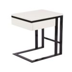 square white black side end bedside table total look design liberty furniture buffet round small patio used oak tables chainsaw log stickley desk value leick ers glass and brass 150x150