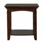 standard furniture glasgow rectangle end table dark cherry wood tables brown kitchen dining living room coffee saarinen riverside entertainment wall unit broyhill with storage 150x150