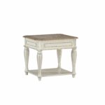 standard furniture stevenson manor white wood end table distressed finish tables free shipping today round sectional sofa hooker crown pet crate west elm industrial storage 150x150