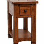 sunny designs sedona end table rustic oak kitchen tables dining metal frame bedside coffee with glass top and storage liberty furniture ocean isle bedroom set modern wood sofa 150x150