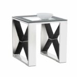 sunpan modern mavis side table black leather kitchen end tables round glass all wood broyhill outdoor piece set patio furniture coupon depot marble and quality home office living 150x150