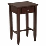 tall side table espresso end details about ethan allen court king frame modern tables black corner component cabinet dark wood white nightstand elephant head coffee thin lamp 150x150