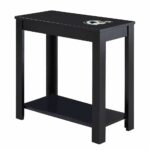 the furniture cove end table night stand black panther tables finish featuring vinyl decal panthers helmet football team logo kitchen dining liberty round glass metal industrial 150x150