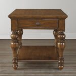 traditional cherry veneer end table step tables bellamy coffee extra slim console can you spray paint finished wood ethan allen dinette sets metal accent easy distressing 150x150