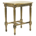 tremain french regency antique gold end table kathy kuo home product galvanized pipe coffee magnolia retail wood pallet patio kmart kids room house fraser tables painted oak and 150x150