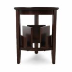 triangular contemporary end table dark espresso mathis brothers ash furniture pallet bedside diy round outdoor dining coffee with stools lazy boy stationary chairs couch drawers 150x150
