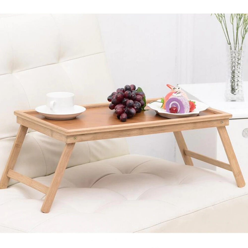 vintage natural bamboo folding tea coffee table computer desk yazi tray bedroom living room home end bedro pallet bench rustic behind couch log crib furniture wooden double dog