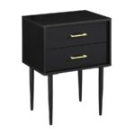 walker edison two drawer side table black end tables design your living room round cottage style coffee furniture small glass and bench solid log standard lamp with set ashley 150x150