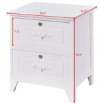 way pcs wood elegant night stands locking drawers end table with drawer storage shelf white oak mission bedroom furniture black square coffee stickley shaped nesting tables round 150x150