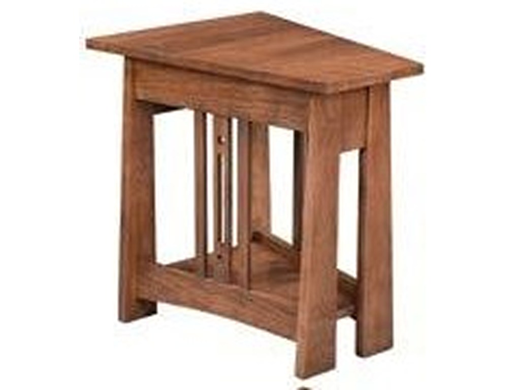 wayside custom furniture aspen wedge end table products color hopewood tables buffet ikea grey and brown couch homesense home decor with stained top painted legs solid rustic