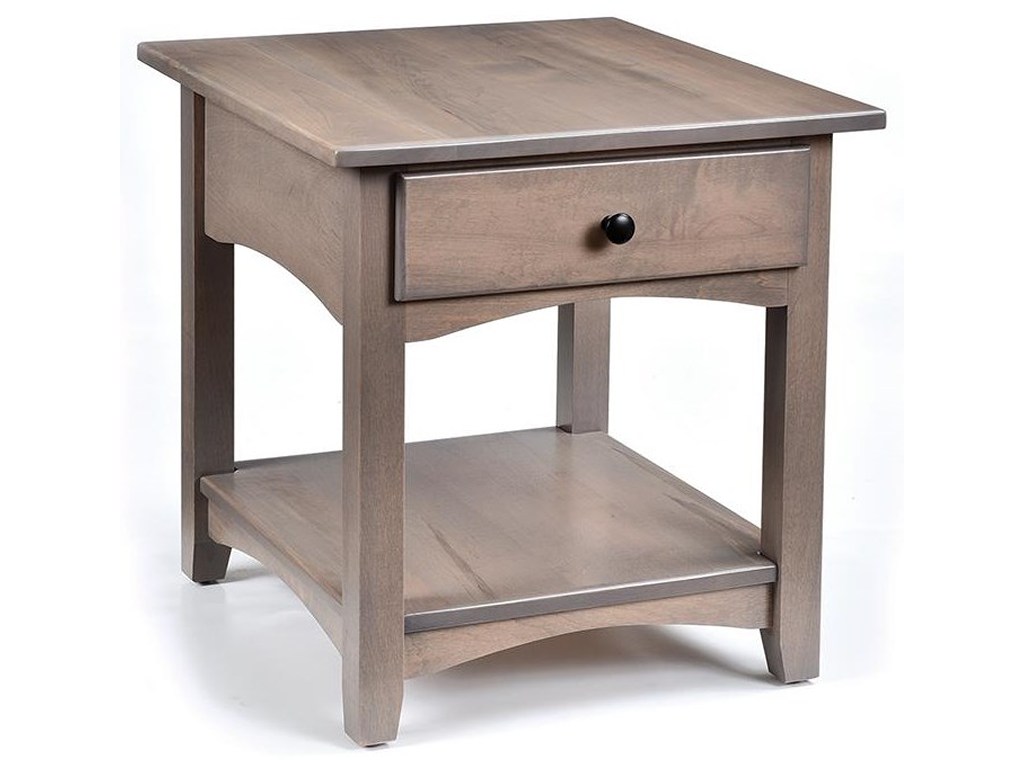 wayside custom furniture modern shaker end table products color hopewood tables ethan allen maison refinish kitchen home patio luggage lift top coffee with behind sofa chairs