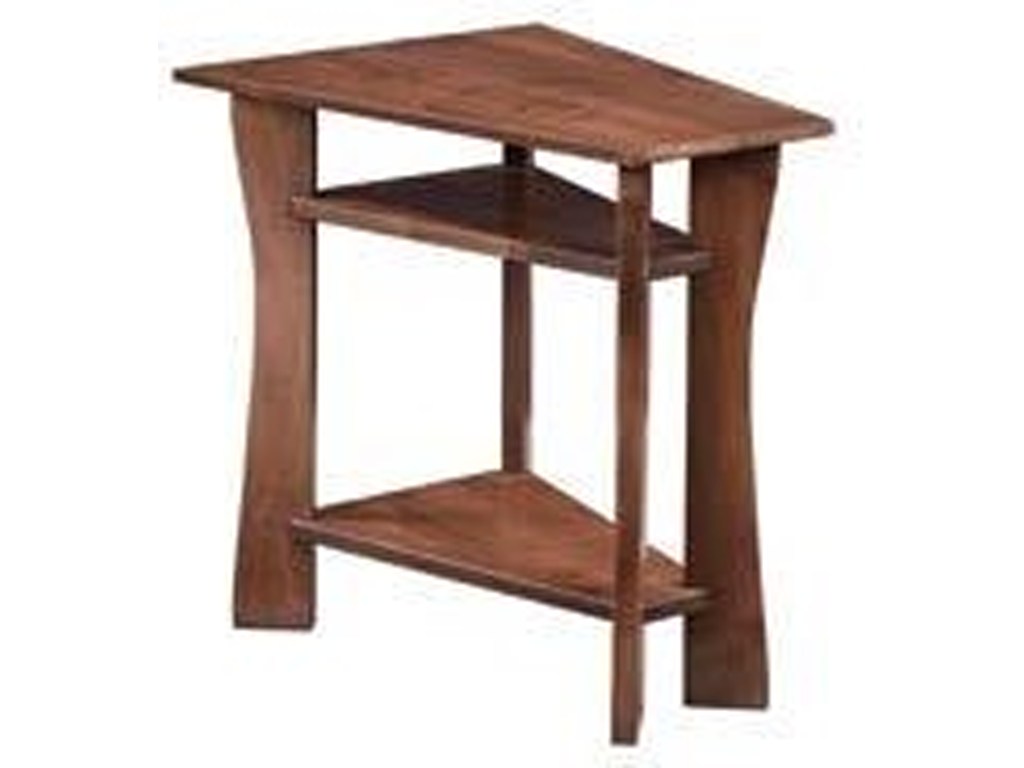 wayside custom furniture westfield wedge end table products color hopewood wlbn tables diy pallet projects plans wesling coffee triangle glass inside dog crate unusual shaped
