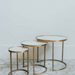 white marble brass nesting coffee tables rose grey glass end universal children furniture solid wood mumbai small top garden table stanley warranty wooden crate nightstand diy 150x150