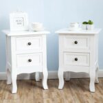 white nightstand set bedside end table pair shabby bedroom furniture tables chick kitchen dining liberty room chairs kmart sport shoes mirror side ikea modern dog cage baby 150x150