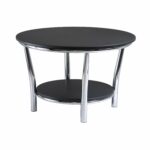 winsome wood occasional table black metal end with glass top kitchen dining small grey and cream leather sofa tall corner vintage ethan allen furniture oak coffee set couch for 150x150