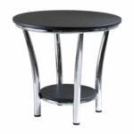 winsome wood occasional table black metal round end top legs kitchen dining pulaski counter stools small plastic patio mission furniture denver asian side cabinet laura ashley set 150x150