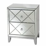 worldsaway drawer mirrored end table mirror tables drawers iron patio manly furniture industrial coffee winchester couch extra large dog crate inch glass top round metal small 150x150