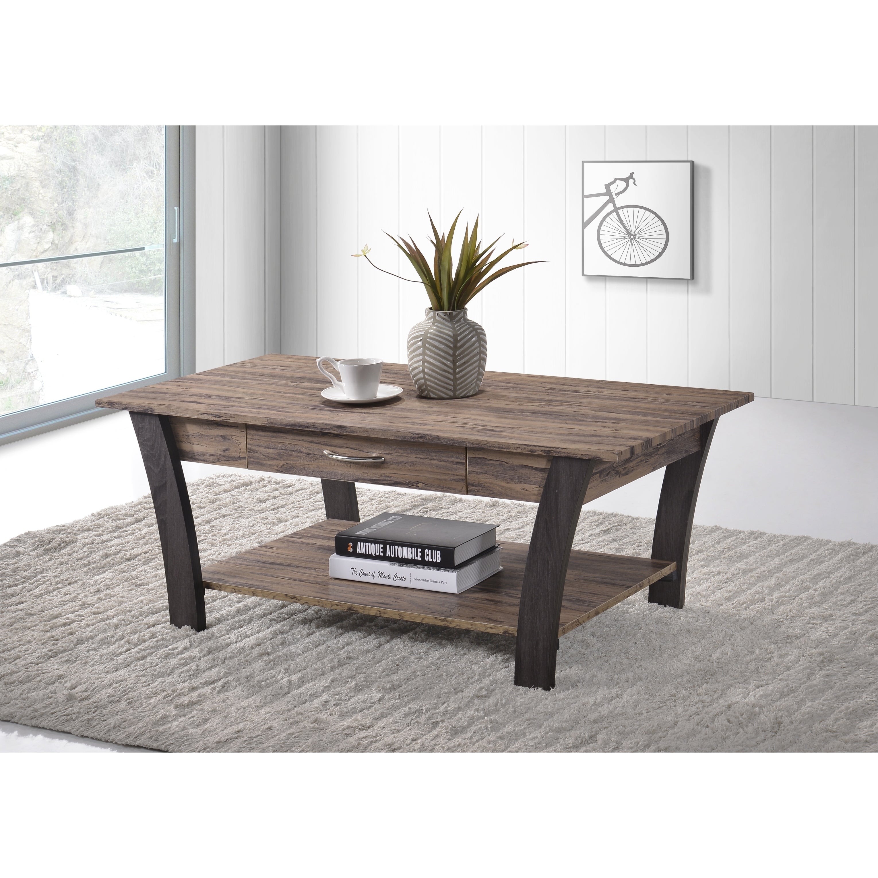 zag light brown dark gray finish coffee table with storage inches end tables affordable log furniture thomasville collectors cherry entertainment center high dining ethan allen