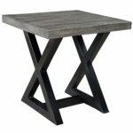 zax distressed grey mango wood cast iron accent table black end details about boston king coffee ethan allen pine hutch small umbrella side great bedside tables magnussen home 150x150