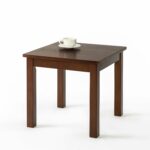 zinus espresso wood side table kitchen dining end tables rustic set wagon wheel coffee sofa and black gloss corner nest what color goes with dark brown furniture magnussen 150x150