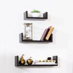 adorn home essentials floating shelves set with espresso modern shape and durable design simple hanging kit included kitchen diy shoe shelf plans brackets perth vinyl tile 150x150