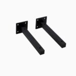 alcott shelf bracket set matte black remodel ikea floating wall mount mounted coat hooks with and baskets elbow large shoe storage mounting for equipment small book rack designs 150x150