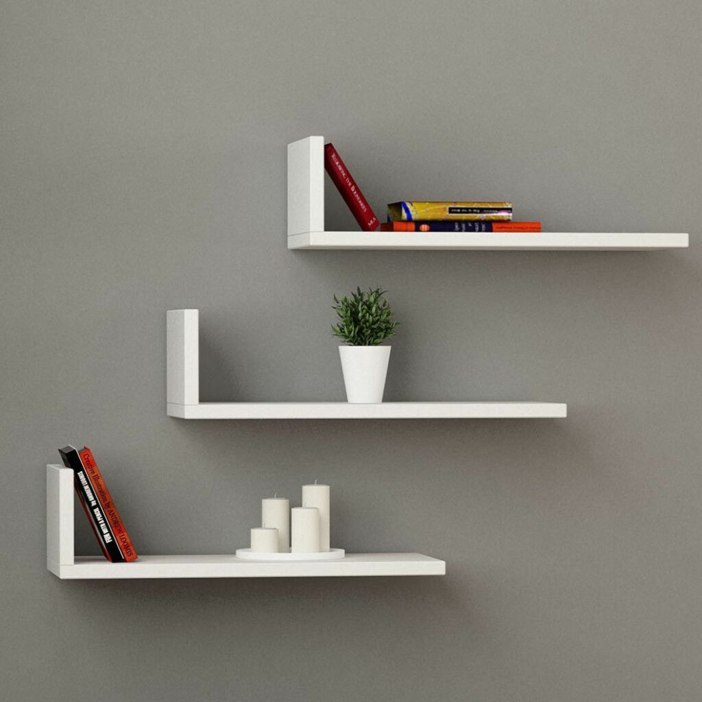 Modern White Floating Shelves - Grottepastenaecollepardo 