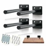 batoda solid steel floating shelf bracket pcs rod post brackets blind supports hidden for wood shelves invisible support any type boot organizer ikea long thin beam inch deep 150x150