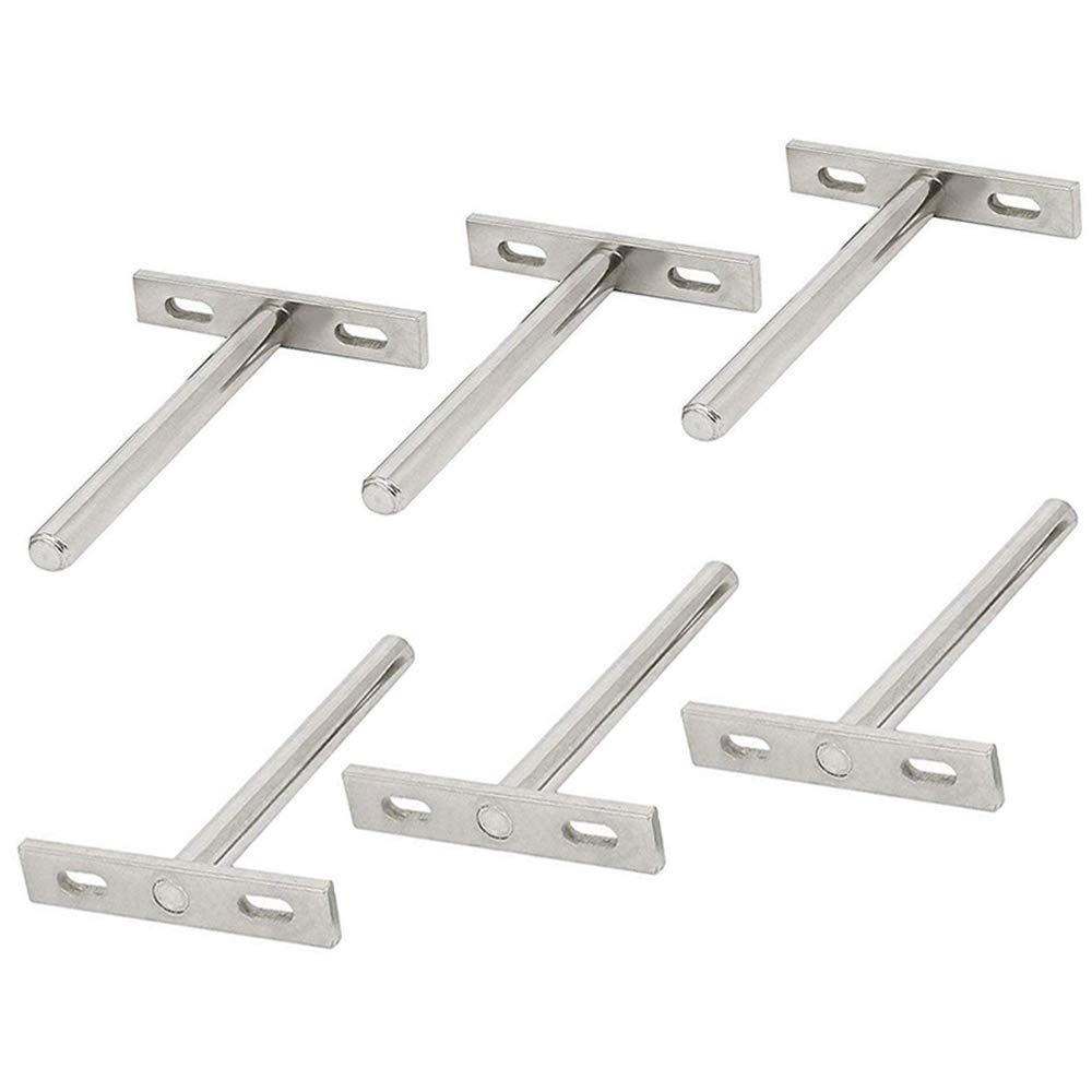 bestgle inch invisible floating shelf brackets shelves mounting kit stainless steel hidden supports wall holder concealed bracket mount for diy home support braces countertops