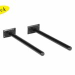 black gloss floating shelf find wfxag get quotations set industrial style bracket powder coat finish for custom wall mounting mudroom hooks bunnings office shelving built 150x150