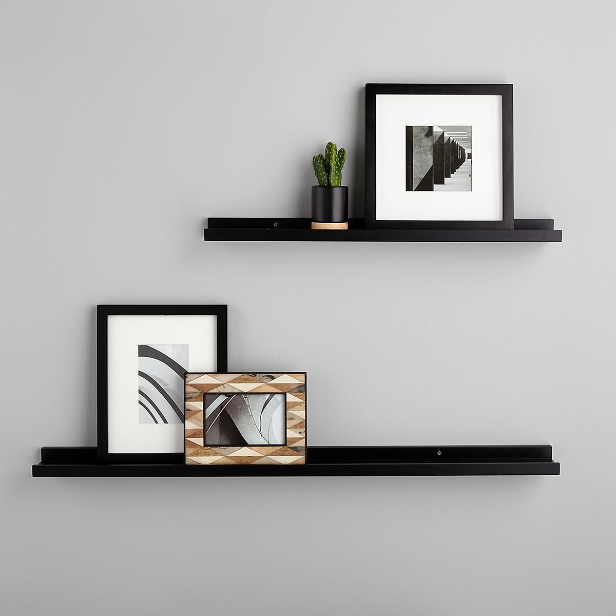 black ledge wall shelves the container shelf floating for frames modern open kitchen ideas study table with bookshelf make own solid wood brackets chimney brush canadian tire over
