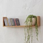 cherry floating wall shelves find shelf get quotations qianda storage display bookshelf mounted wooden bookrack flower with command strips steel cabinet clips hanging kitchen 150x150