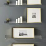clear heavy duty floating shelves pack inches bathroom decor acrylic shelf sets contemporary cosmetics makeup organizer storage wall kitchen window ideas command strips for 150x150