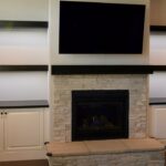 custom built cabinets floating shelves and fireplace mantel with wall shoe rack designs portable butcher block island tures ikea desk hack reclaimed ture ledge depth shelf leather 150x150