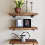 custom industrial rustic floating shelf made order from first look three shelves wood hardware office table with computer cube storage unit bunnings prepac sonoma black triple 150x150
