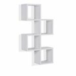 danya decorative floating wall mount cube shelf chessboard shelves white home kitchen metal ture ledge small desk with drawers sky matte black triangle smoked glass corner 150x150