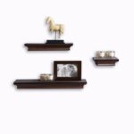 decorative wall shelf set contemporary floating shelves espresso multi length deep wooden ledge with invisible blanket display cabinet lighting microwave bracket simple design for 150x150