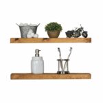 del hutson designs rustic pine floating shelves walnut inch home kitchen hanging bathroom cabinet over toilet hang mirror without drilling mantel brackets under granite 150x150