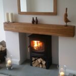 details about oak beam fireplace mantle floating shelf mantel solid wood characterful shaped sanded home furniture diy fireplaces accessories mantelpieces surrounds ikea hacks 150x150