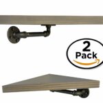 diy cartel industrial pipe corner shelf brackets floating hardware only perfect for shelves and farmhouse vintage furniture wall mounted closet drawers rustic hanging shower 150x150