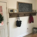 diy entryway coat rack with ture ledge shelf needed something floating and hang coats backpacks etc the back door this fits bill perfectly invisible wall brackets ikea thin wal 150x150