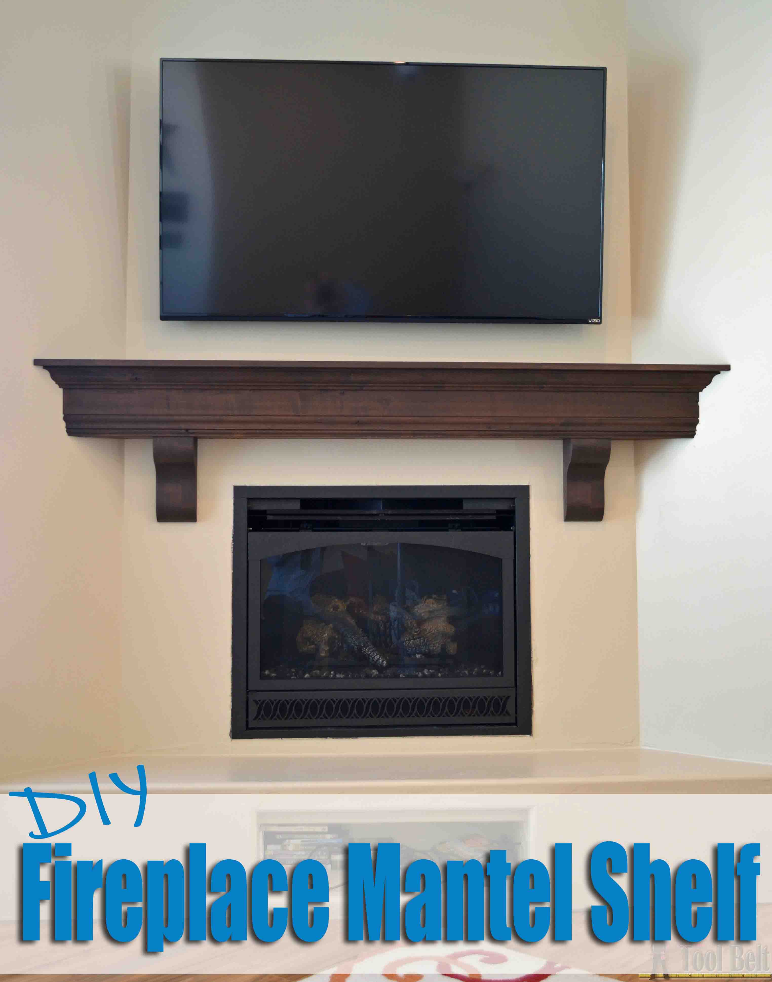 diy fireplace mantel shelf her tool belt plans floating create that room focal point you been dreaming about ribba shelves from ikea receiver wall top garage storage systems