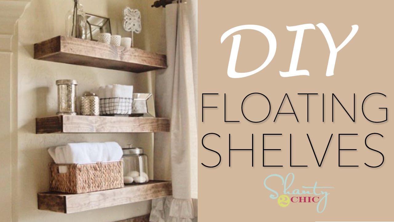 diy floating shelves for living room shanty chic shelf wall linoleum tiles kitchen with baskets rustic standing multiple tall white corner bookcase making wood old fireplace