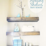 diy floating shelves how measure cut and install wall bathroom are really easy make they the perfect woodworking plans pdf garage shelving systems walnut cube space between top 150x150