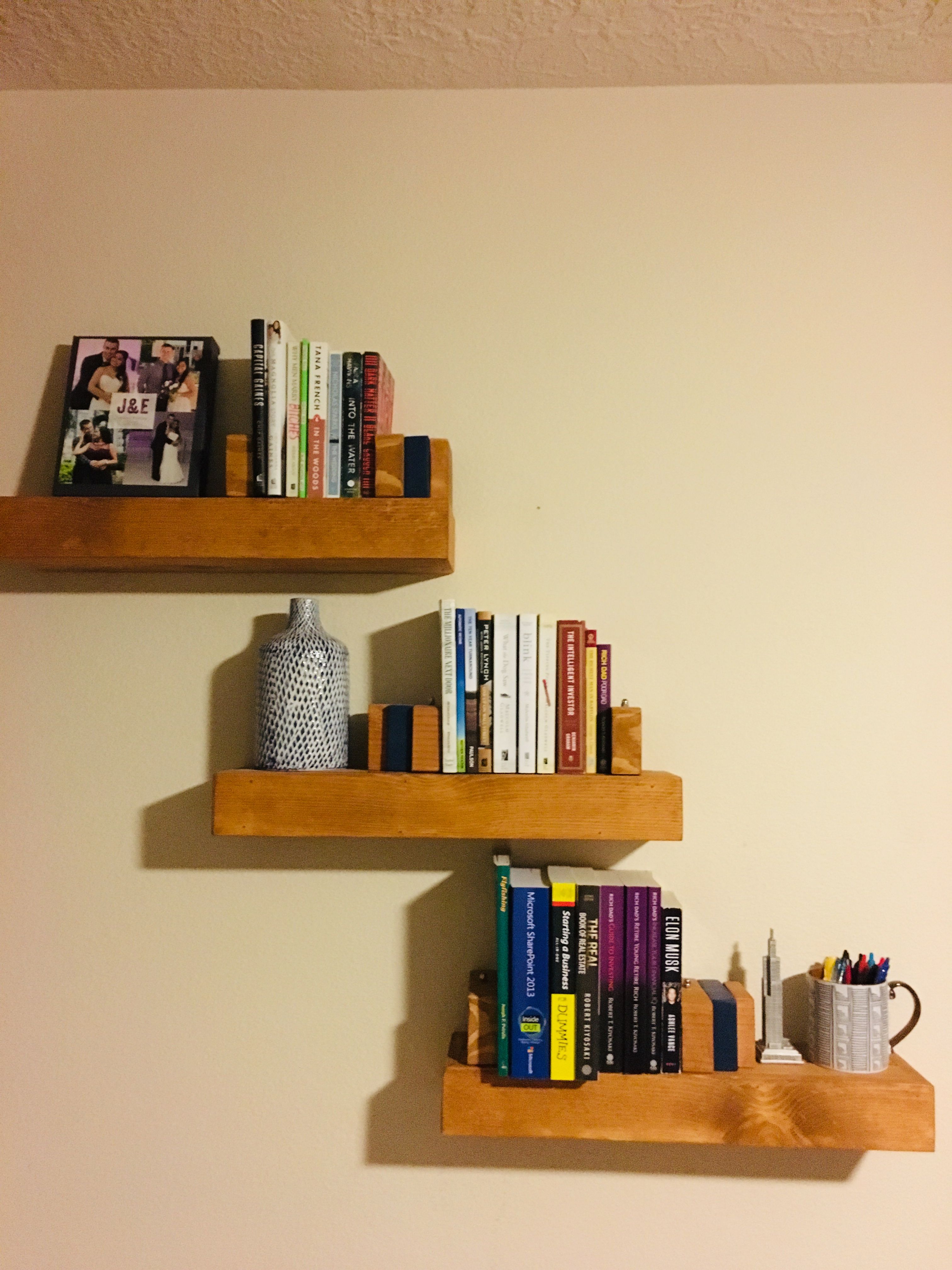 diy floating shelves with adjustable bookends home projects shelf small glass computer table target ture lcd wall mount ikea bookcase corner ladder closet rack can you lay vinyl