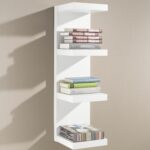 dolle domino wooden floating wall shelf perfect living room display for books office corner white block shelves distressed wood bookshelf ikea fold down table freestanding 150x150
