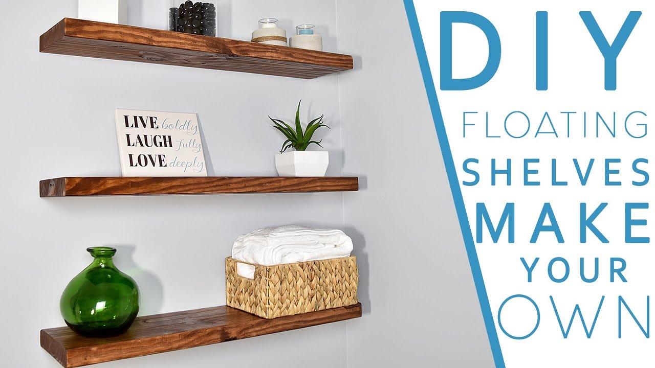 easy diy floating shelves bracket creators large wood bedroom life hacks flat wall coat rack inch small toilet sink bunnings wardrobes half round glass shelf mounted clothes stand