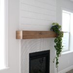 easy diy wood mantel remington avenue floating fireplace shelf course real chunk would hundreds dollars naturally chose make own was actually way easier then imagined wall shelves 150x150
